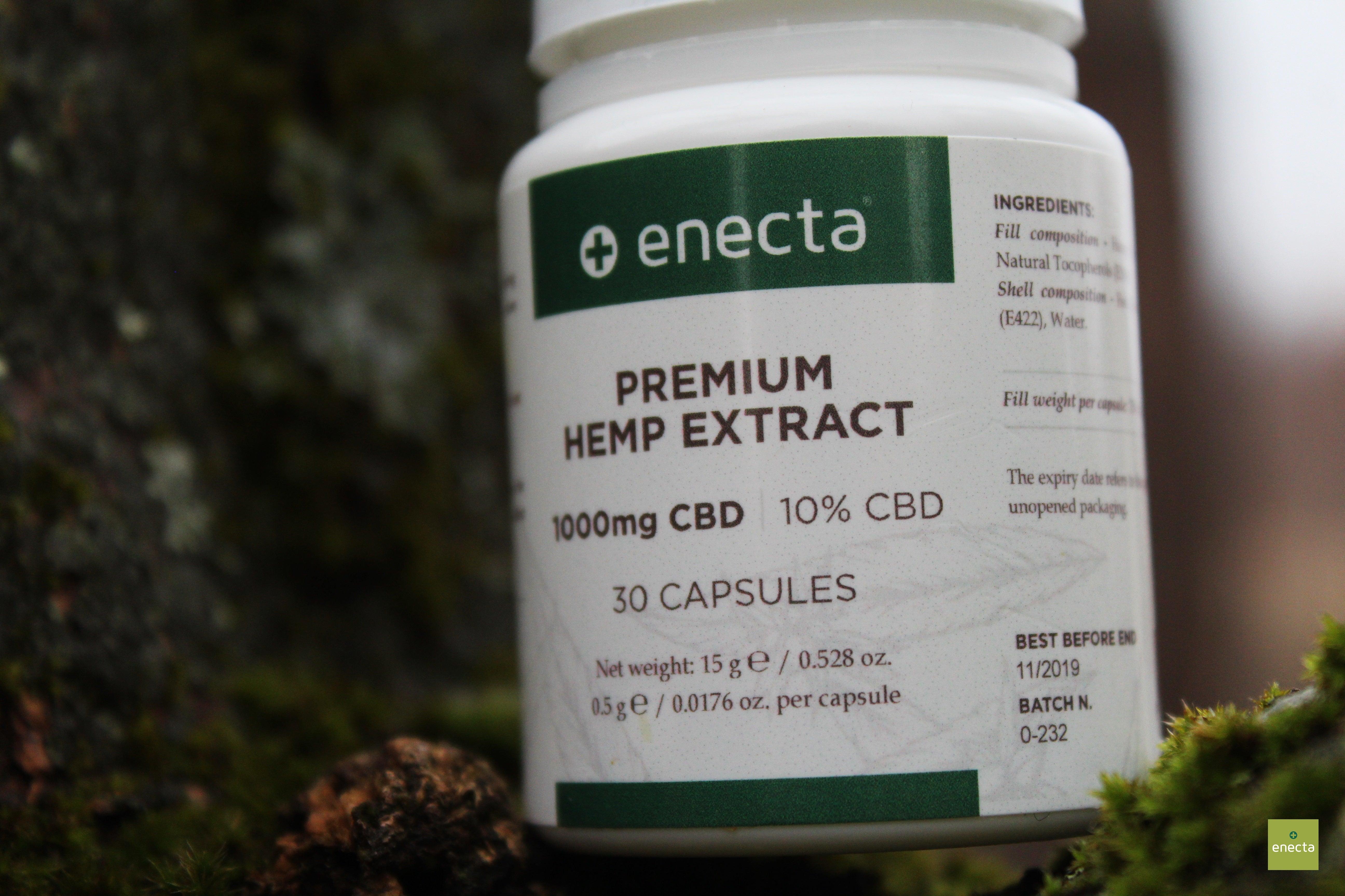 Enecta presents Premium Hemp Extract CBD Capsules