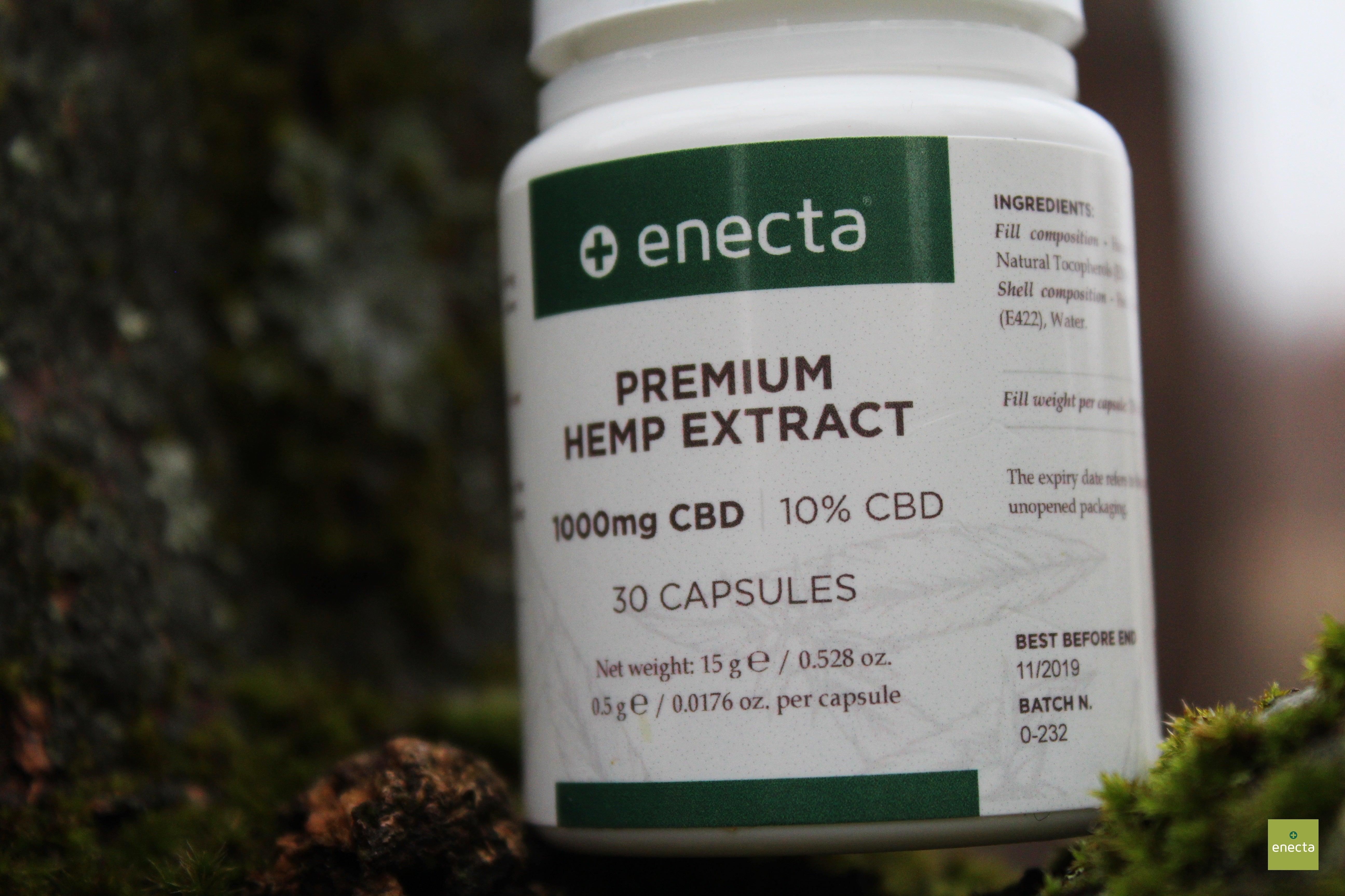 Enecta presents Premium Hemp Extract CBD Capsules - Enecta.en