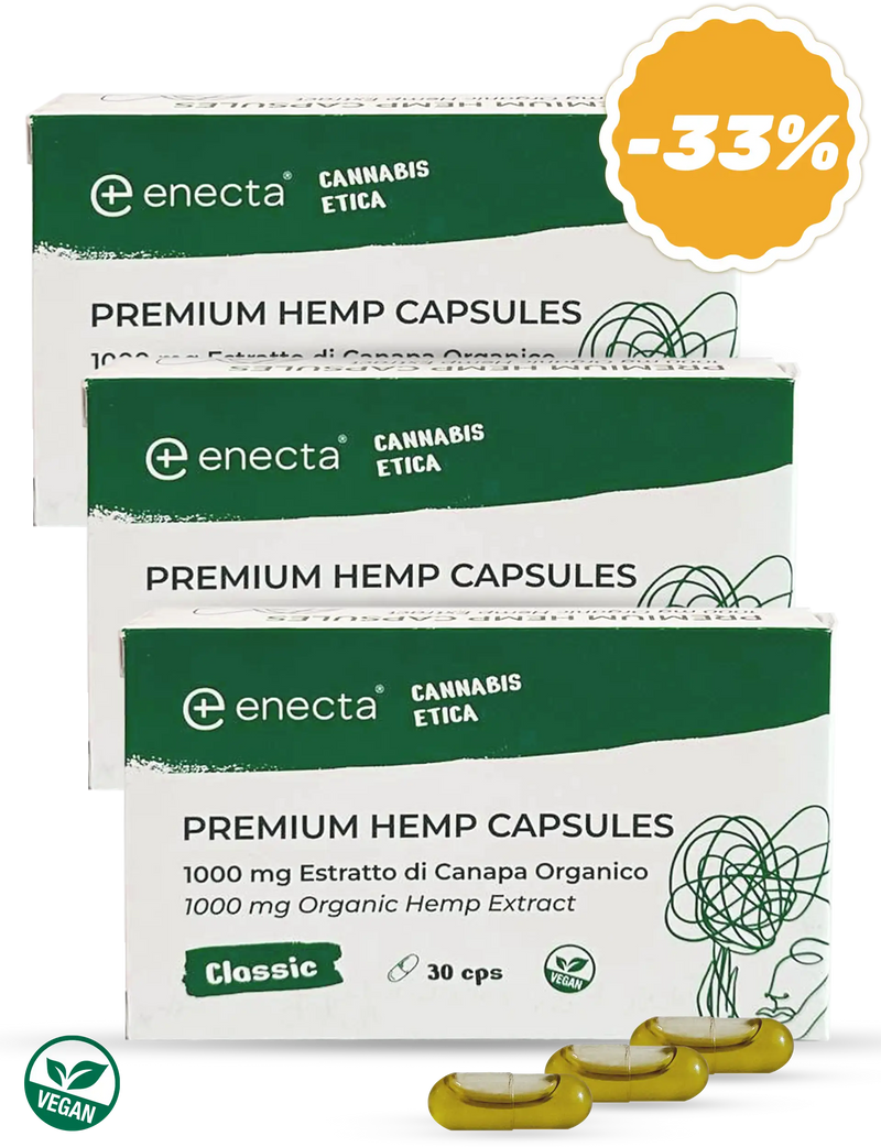 3 πακέτα | Κάψουλες Λάδι Κάνναβης: Κάψουλες CBD | 30 κάψουλες