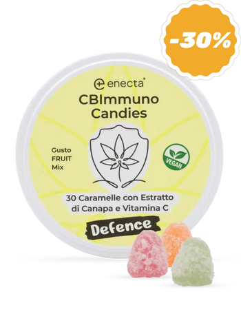 Immune support gummies with hemp extract and vitamin C