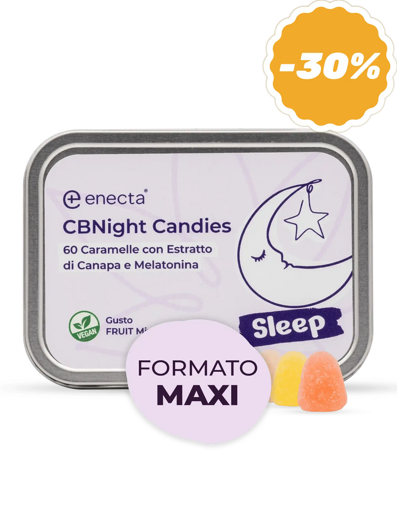 Caramelle gommose al CBD con CBD e melatonina