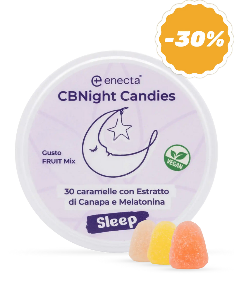 Caramelle gommose al CBD con CBD e melatonina