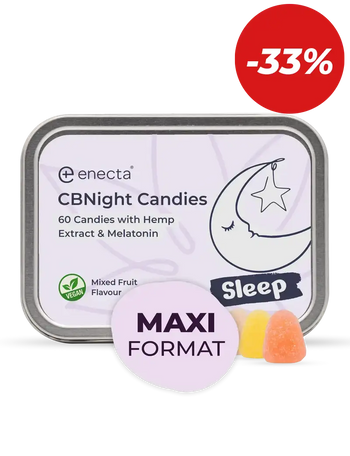 Hemp extract Gummies with melatonin